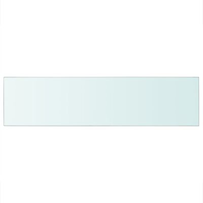 vidaXL Lentynos plokštė, skaidrus stiklas, 100x25 cm