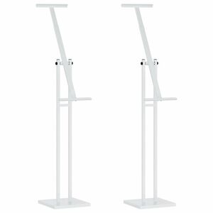vidaXL Prekybos parodos stendai 2 vnt. Baltas 26,5 x 26,5 x 150 cm