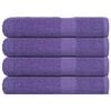 vidaXL Rank&scaron;luosčiai, FROGN, 4 vnt., violetiniai, 100x200 cm, 360 g/m&sup2;