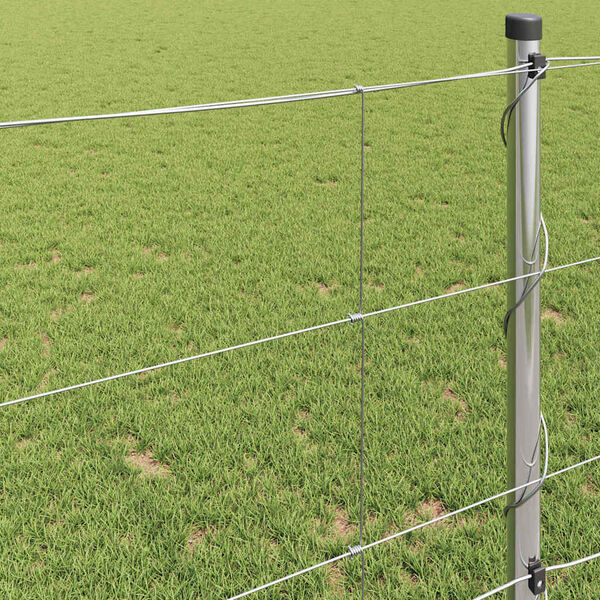 vidaXL Ganyklų tvora Sidabro 100 x 1 m Galvanizuotas plienas