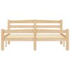 vidaXL Lovos rėmas, 140x200cm, pu&scaron;ies medienos masyvas