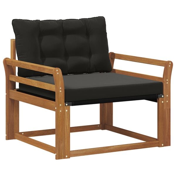 vidaXL Lauko sofos komplektas Kietasis akacijos medis ir Textilene