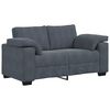 vidaXL Dvivietė sofa, tamsiai pilka, 160x77x82 cm, aksomas