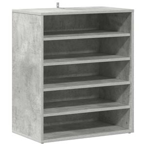 vidaXL Spintelė batams, betono pilka, 60x35x70cm, apdirbta mediena