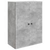 vidaXL Prie sienos montuojama spinta Betono pilka 66 x 34,5 x 90 cm