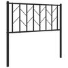 vidaXL Metalinis pakaitinis galvūgalis, juodos spalvos, 90cm
