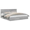 vidaXL Saugos lova Pilkas Sonoma 200 x 200 cm Apdirbta mediena