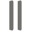 vidaXL Galvūgalis su auselėmis, pilkas, 83x16x118/128cm, audinys