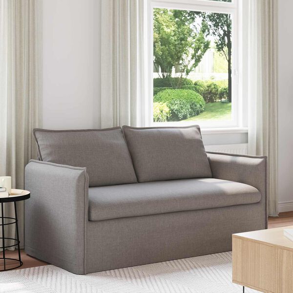 vidaXL Sofa Taupe Bendri matmenys: 156 x 82 cm (P X G x A) Aksomas