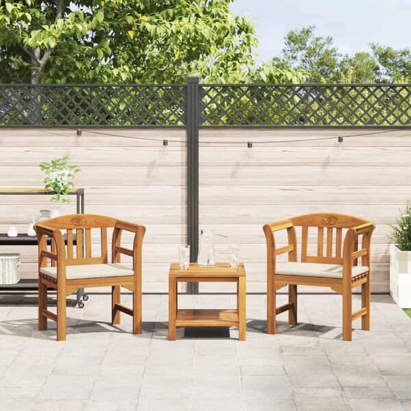 vidaXL Rožių suolas Natūralus 68,5 x 46 x 82,5 cm