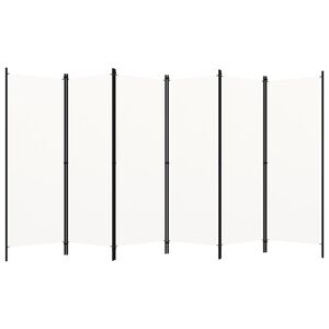 vidaXL Kambario pertvara, 6 dalių, baltos spalvos, 300x180cm