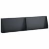 vidaXL Sienelė 2 vnt. 80 x 12 x 30 cm Plienas Antracito