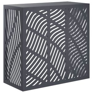 vidaXL Kondicionierių uždangalas Antracito 110 x 50 x 105 cm Plienas