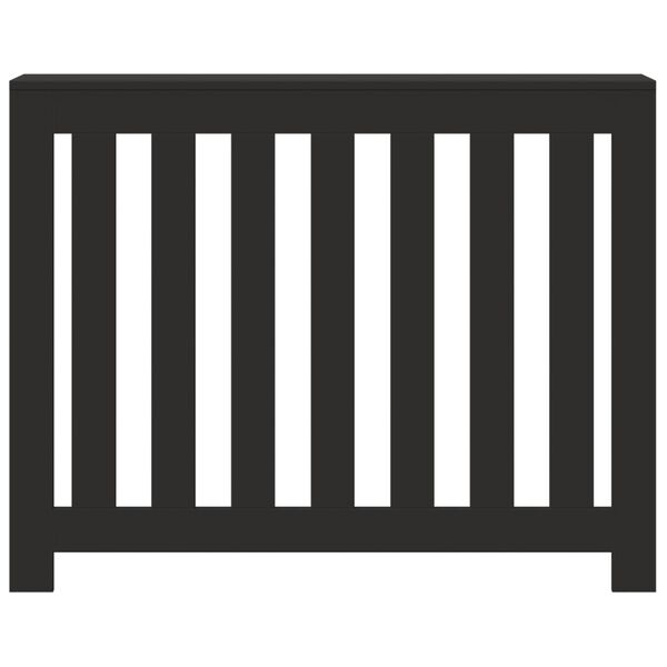 vidaXL Radiatoriaus uždangalas, juodas, 104x20x82cm, apdirbta mediena