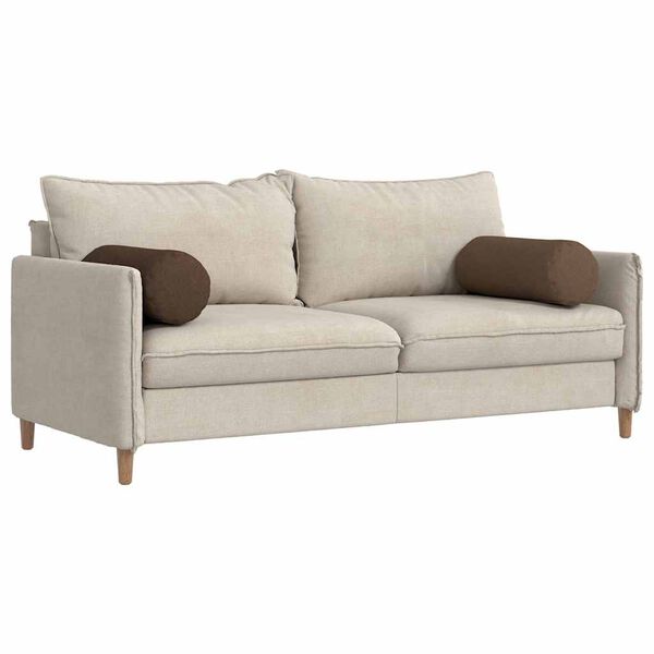 vidaXL Pagalvės 2 pcs Ruda &Oslash; 25 x 70 cm audinys