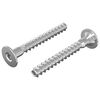 vidaXL Confirmat varžtai 2 vnt. Sidabrinė &Oslash;5 x 40 mm Metalas
