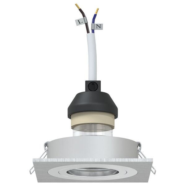 vidaXL Spotlight'ai 24 pcs Sidabro 9 x 9 x cm Aliuminis