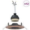 vidaXL Spotlight'ai su prožektoriais 12 pcs Vario 9 x 9 cm metalas