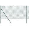 vidaXL Grandinės tvoros tvirtinimas 25 x 1,2 m PVC dengtas plienas