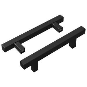 vidaXL Spintelės rankena 2 vnt. Juoda 150 x 12,3 x 35,2 mm
