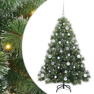 vidaXL Dirbtinė Kalėdų eglutė su 150 LED Žalia 150 cm PE ir PVC