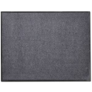 vidaXL Durų kilimėlis, pilkos spalvos, 120 x 180 cm, PVC
