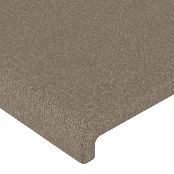 vidaXL Galvūgalis, taupe spalvos, 90x5x78/88cm, audinys