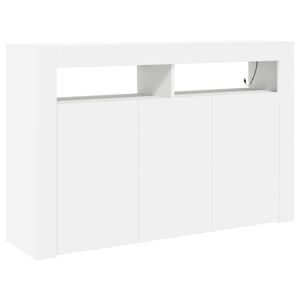 vidaXL Kabalas Balta 116 x 30 x 75 cm Apdirbta mediena