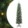vidaXL Dirbtinė Kalėdų eglutė Žalia 210 cm PVC, plienas ir plastikas