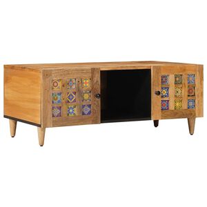 vidaXL Kavos staliukas Natūrali 100 x 54 x 40 cm Kietas mango medis