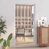 vidaXL Vidaus durys, baltos, 102,5x201,5cm, ESG stiklas ir aliuminis