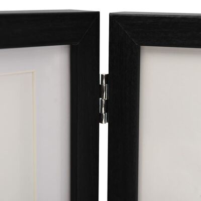 vidaXL Trigubas rėmelis-koliažas, juodos spalvos, 22x15cm+2x(10x15cm)