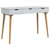 vidaxl Makiažo stalas FAUSKE Balta 112 x 50 x 78 cm
