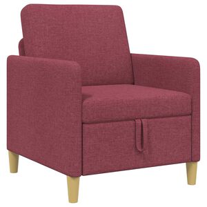 vidaXL Sofa su saugojimo vieta Vyno raudona 72 x 78 x 87 cm