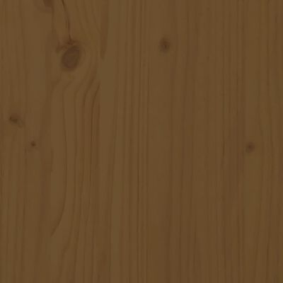 vidaXL Lova, medaus rudos spalvos, 90x190cm, pušies medienos masyvas
