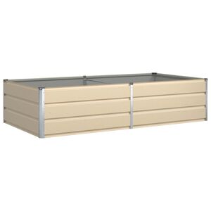 vidaXL Lovelis Ivory 195 x 100 x 45 cm Galvanizuotas plienas