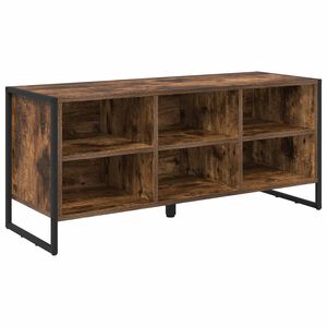 vidaXL Batu skrynia 100 x 35 x 44 cm Apdirbta mediena Dūminis ąžuolas
