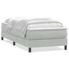 vidaXL Box Spring Lova su čiužiniu &Scaron;viesiai pilka 90x210 cm Velvet