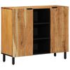 vidaXL Kabalas su lentyna Ruda 90 x 33 x 75 cm Kietas mango medis