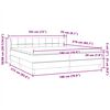 vidaXL Box Spring Lova su čiužiniais Juoda 180x210 cm aksomas