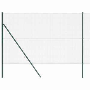 vidaXL Suvirintas vielos tvora žemės tvirtinimas 25 x 1,5 m Žalia