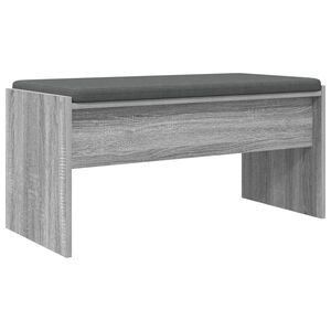 vidaXL Koridoriaus suolas su pagalve Pilkas Sonoma 83 x 38 x 40 cm