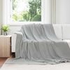 vidaXL Mesti antklodės 6 pcs Pilka 240 x 270 cm Flysas