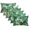 vidaXL Pagalvėlės užvalkalas 6 pcs HEERLEN Lapų ra&scaron;tas 50 x 75 cm