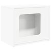 vidaXL Katės namelis Balta 51 x 30 x 42,5 cm Apdirbta mediena