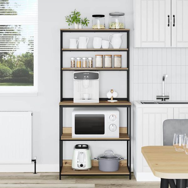 vidaXL Virtuvės lentyna Amatininkų ąžuolas 80 x 40 x 168 cm