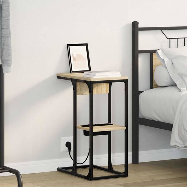 vidaXL &Scaron;alia lovos spintelė Sonoma ąžuolas 41,5 x 26 x 60,5 cm