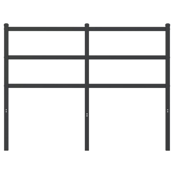 vidaXL Metalinis galvūgalis, juodos spalvos, 120cm