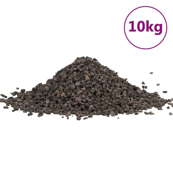 vidaXL Bazalto žvyras, juodos spalvos, 10kg, 5&ndash;8mm