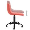 vidaXL Pasukamos valgomojo kėdės, 2vnt., rožinės spalvos, aksomas